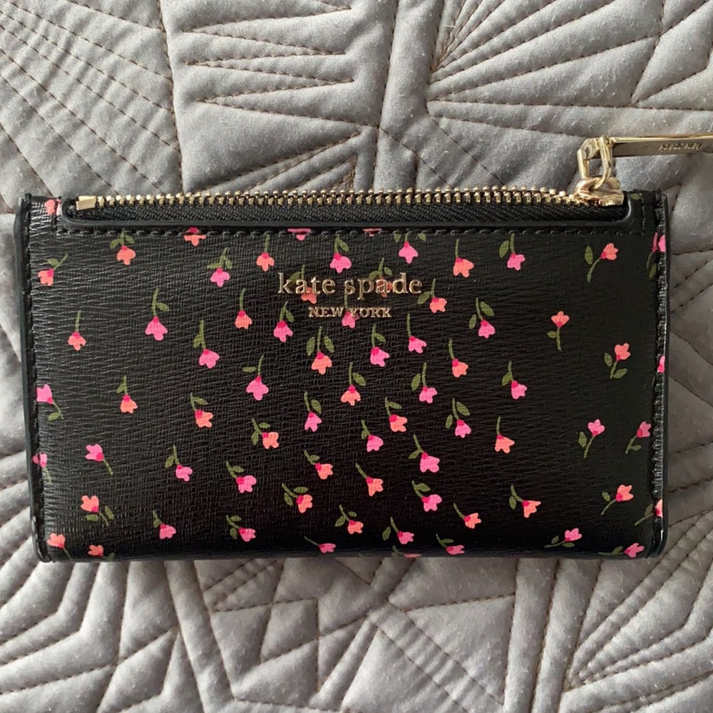 kate spade slim bi-fold wallet